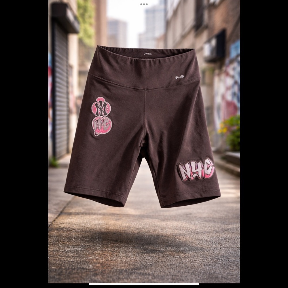 Nike Pro Standard MLB New York Yankees Biker Shorts Women’s L Brown